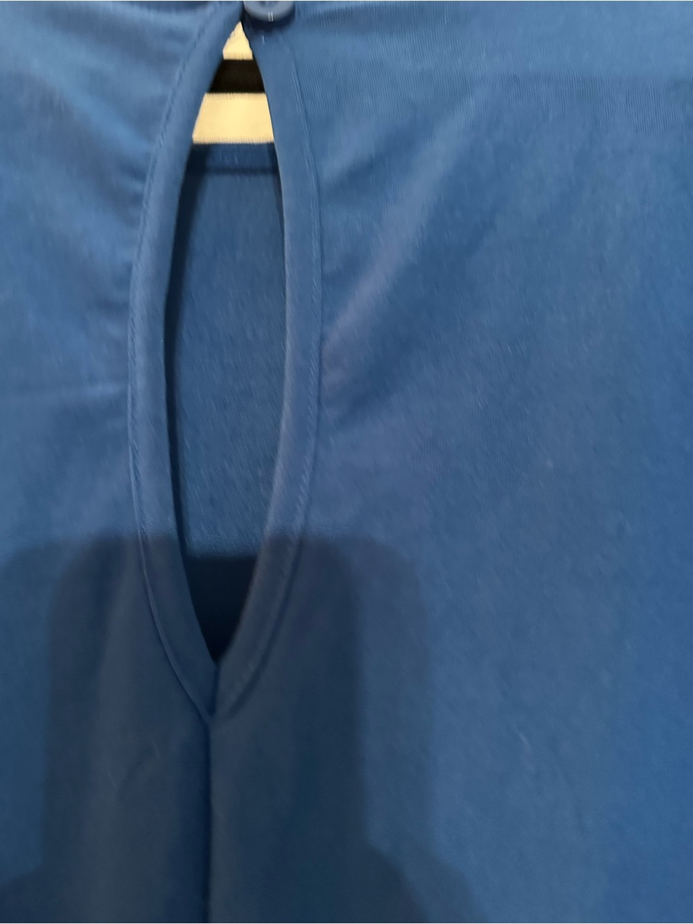 Royal Blue Short Sleeve Dolman Romper - Picture 6 of 9